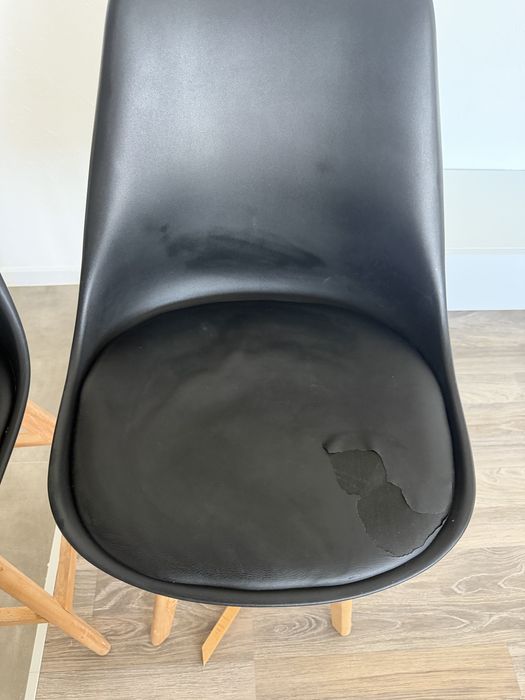 Scaun bar negru x 2 bucati
