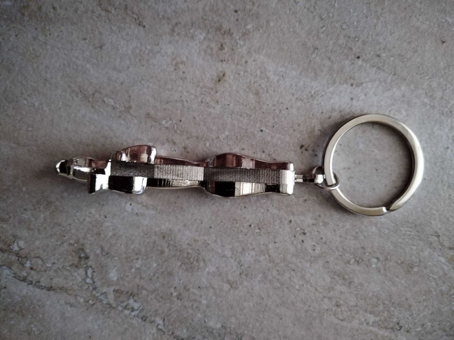 Breloc  chei   figurina   Jaguar,  metal - Nou