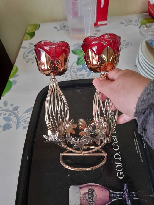SET Pahare Cristal Sampanie Baccarat oranj aperitiv sticla veche alba digestiv sfesnic