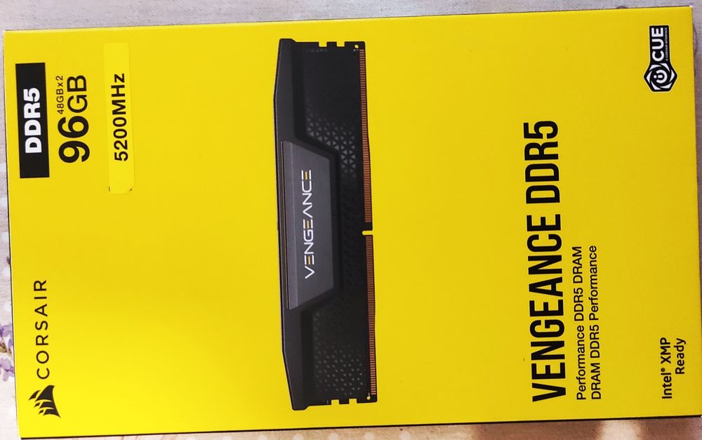 Kit RAM Corsair Vengeance 96GB DDR5 5200MHz CL38 – 2x48GB, XMP / EXPO
