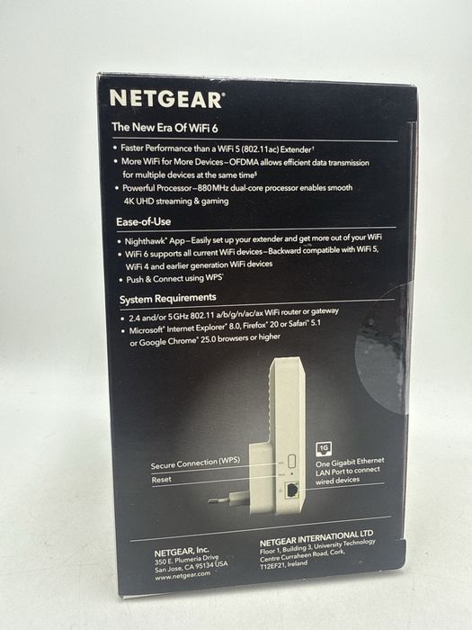 NetGear Wifi6 4-Stream wifi mesh Extender
