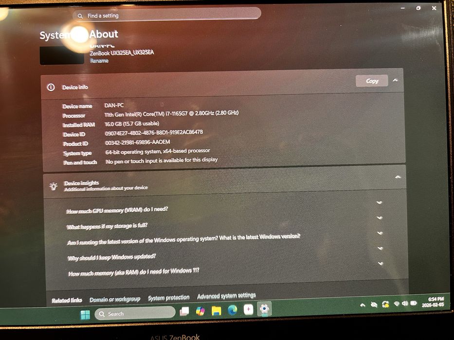 Vand URGENT Asus UX325E  Notebook PC