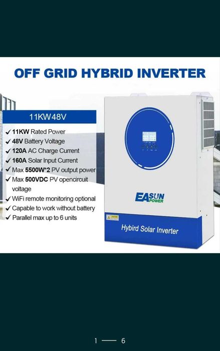Invertor solar hibrid EASUN POWER 11KW 48
