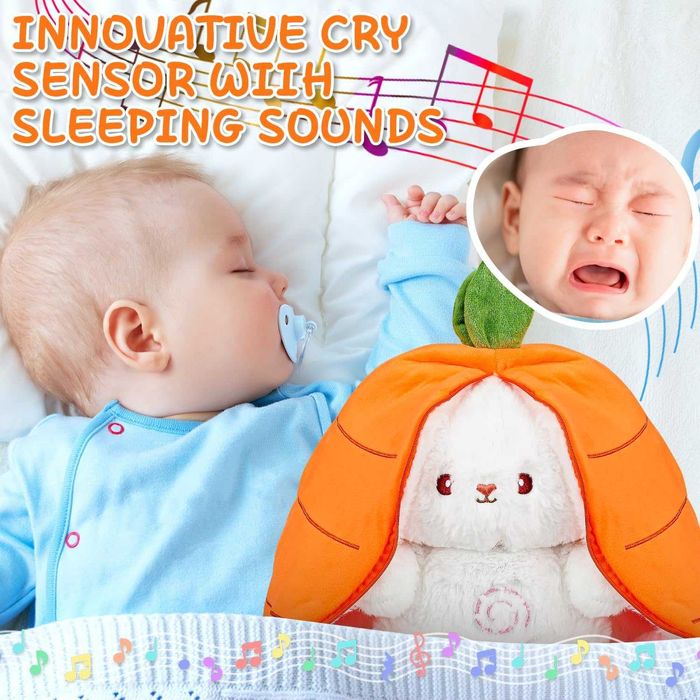 Дишаща плюшена играчка Зайче, Плюшена играчка за сън Заек