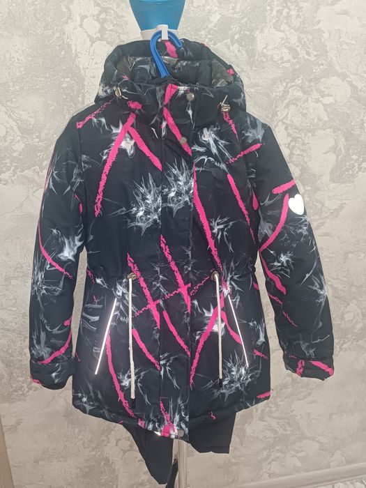 Куртка  зима на девочку розовая