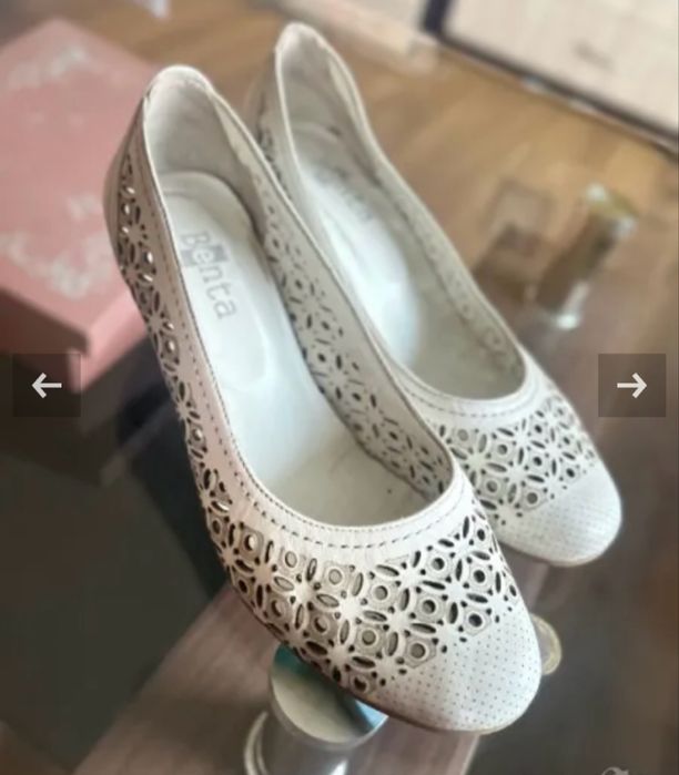 Удобни дамски обувки Benta, естествена кожа, 39 номер