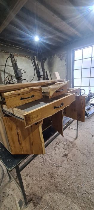 Тв шкаф от масив акация