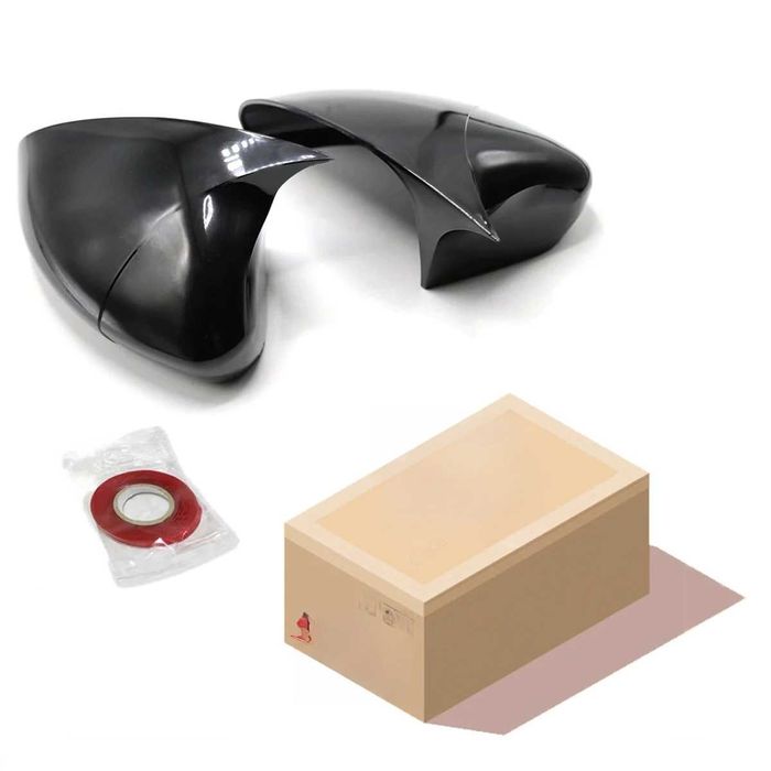 Capace Oglinzi M Style Batman Volkswagen VW Passat B7, Negru Lucios