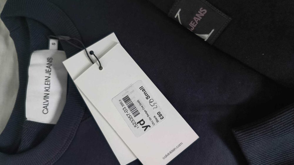 Bluzon Calvin Klein Jeans Badge Crew Sweatshirt plover S