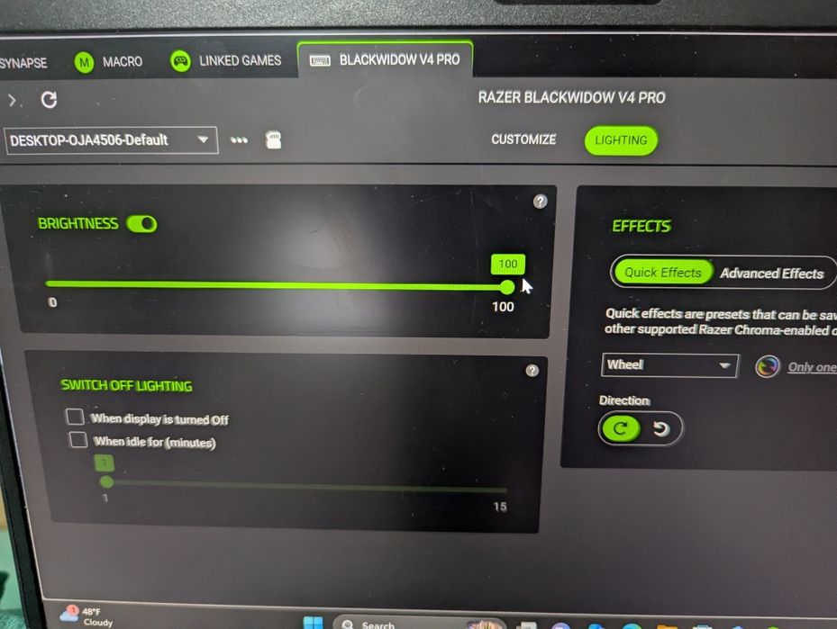 Razer blackwidow v4 pro