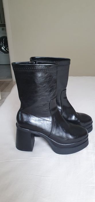 Cizme damă din piele ecologică