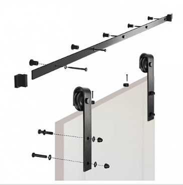 Механизъм за плъзгаща се врата до 100см/120кг - пълен комплект