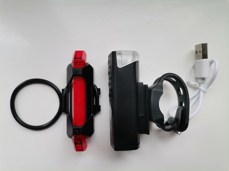 Lanternă + Stop bicicleta Reincarcabil USB