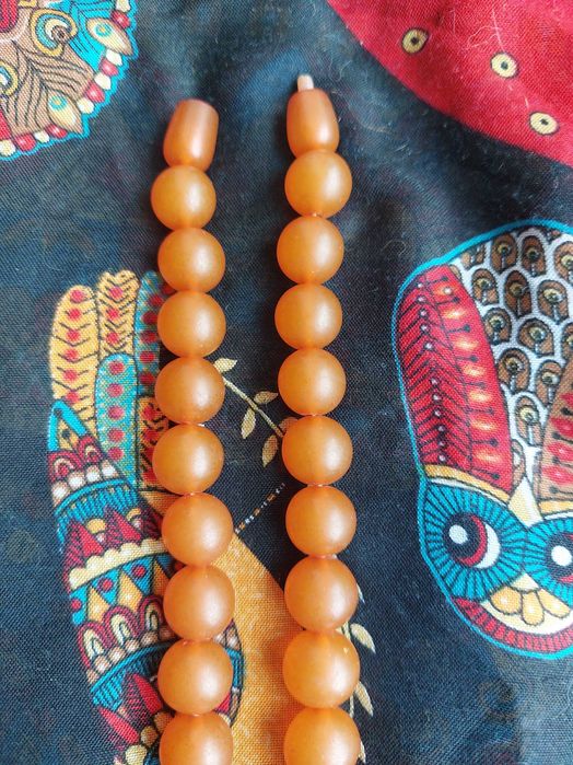 Бусы медовый янтарь. Янтарные СССР