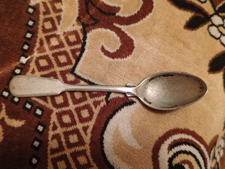 По серебряная Антикварная Ложка.