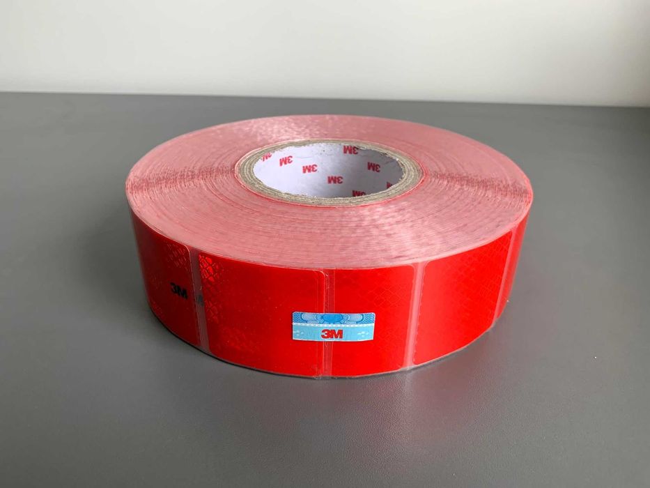 Banda reflectorizanta omologata 3M 45M intrerupta alba galbena rosie