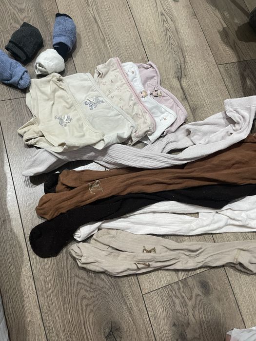 Пакет детских вещей и обувь на девочку