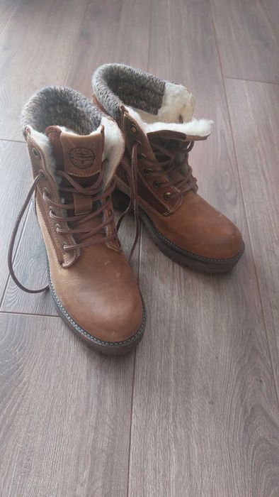 Зимни боти от естествена кожа