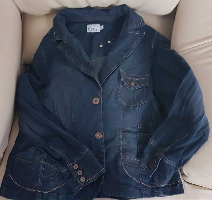 Дамско дънково яке-46 номер