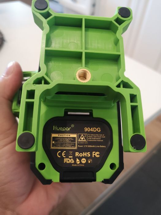 4D Лазерен нивелир Huepar 904DG+ПРИЕМНИК