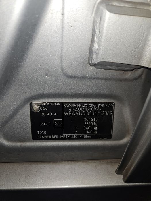 Capota BMW e91 e90 gri argintiu