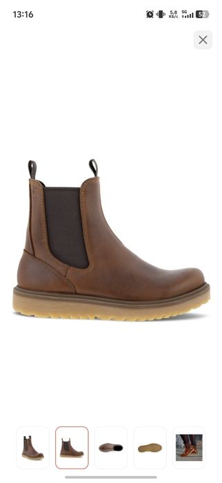 Качествнные Ботинки ECCO в идеальном состояний