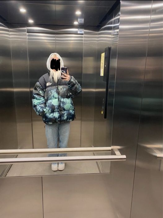 The North Face Puffer Jacket BLUE/WHITE/BLACK