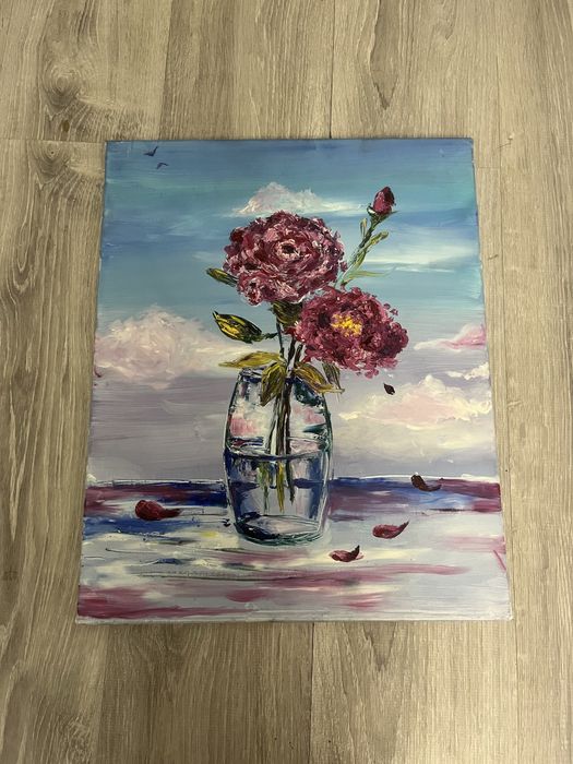 Натюрморт ваза с цветами