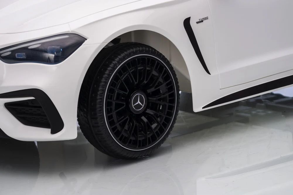 Mercedes amg cle 53 12v – детска акумулаторна кола, бяла, eva гуми