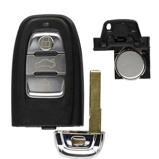 Смарт ключ с 3 бутона за Audi A4 B8 комплект (868 MHz)!
