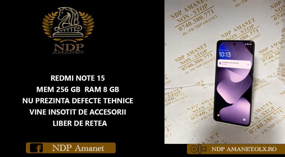 NDP Amanet Calea Mosilor 298   REDMI NOTE 15 (51180)