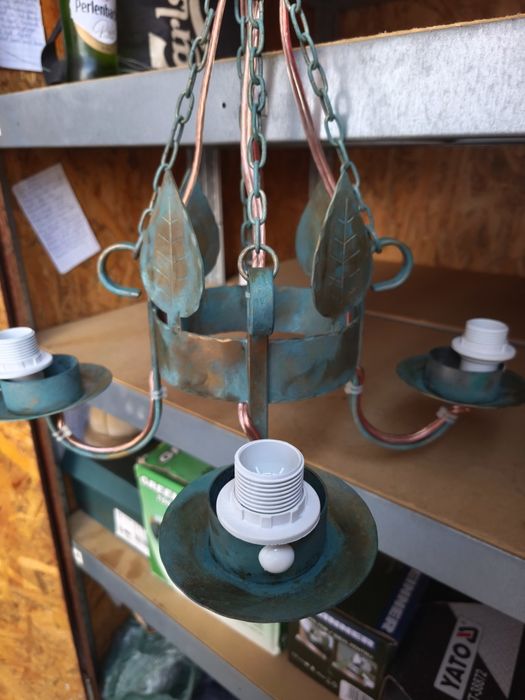 lustră fier forjat 4 brațe