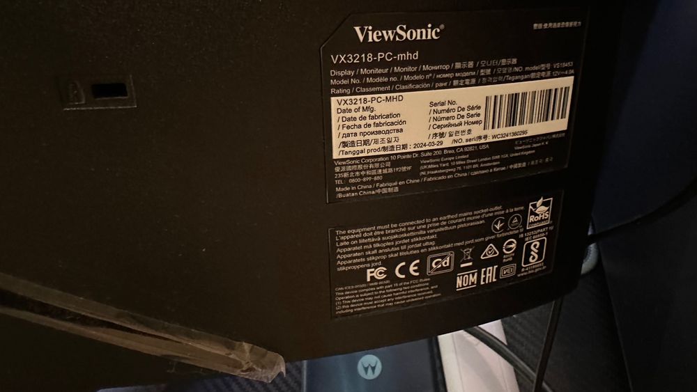 Монитор Gaming Viewsonic 32", VA, Full HD