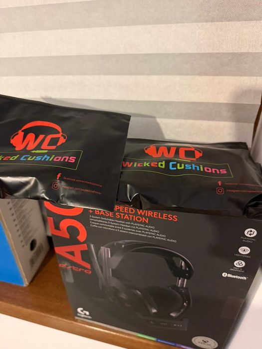 Casti Logitech Astro A50 + Wicket Cushions ears & head band