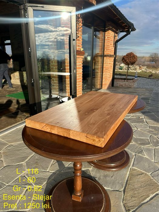 Blat masa / Masa lemn masiv (Cires, Nuc, Stejar), Blaturi