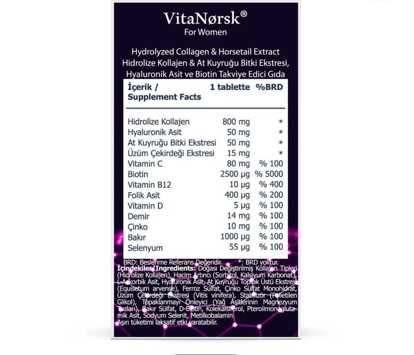 Витанорск пищевая добавка для женщин VitaNorsk Collagen для женщин