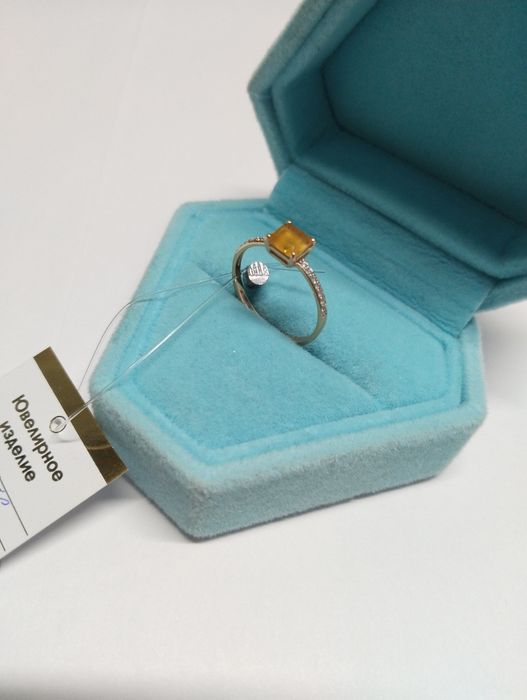 кольцо золотое 1.15гр 585 пробы 16 размера