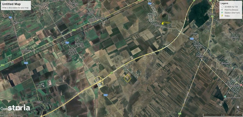 Vand teren arabil 20 ha Stalpu jud. Buzau