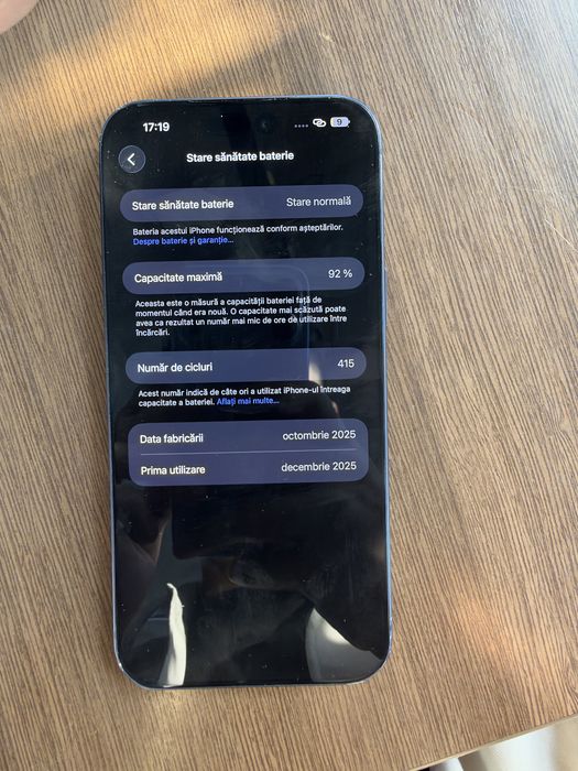 Vand iphone 17 pro max 256gb