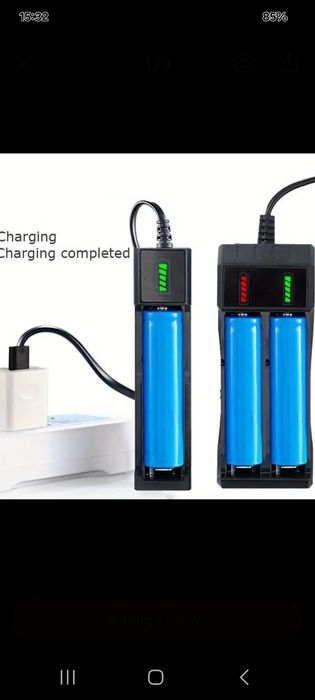 Încărcător baterii 2 sloturi usb