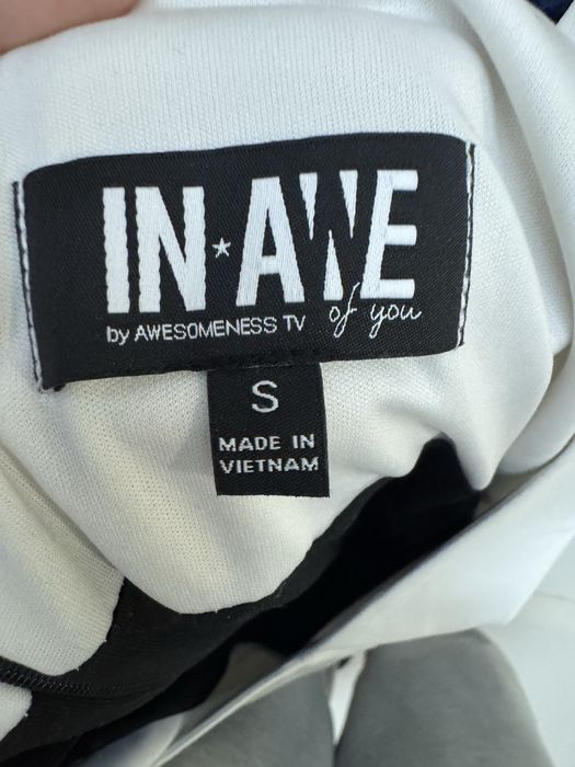 Официална рокля- черно бяла