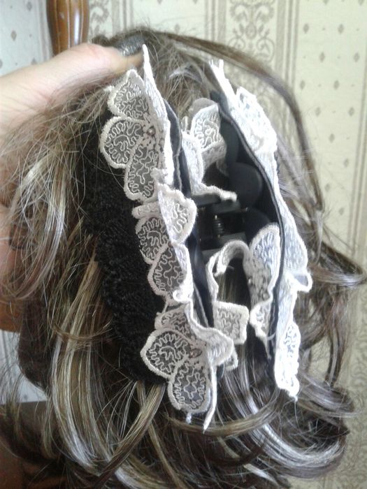 заколка краб, ручная работа