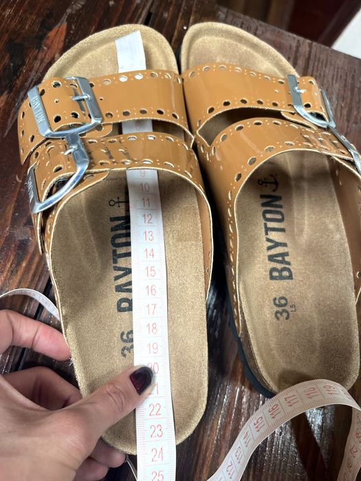 Șlapi/sandale Bayton, piele naturală și sintetică