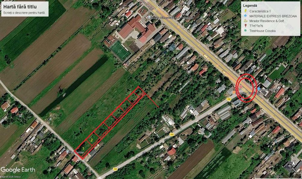 Terenuri intravilane de vânzare – Tărtășești, Str. Mircea cel Bătrân | Acces direct DN7 | Utilități | Ideal investiție sau locuință
