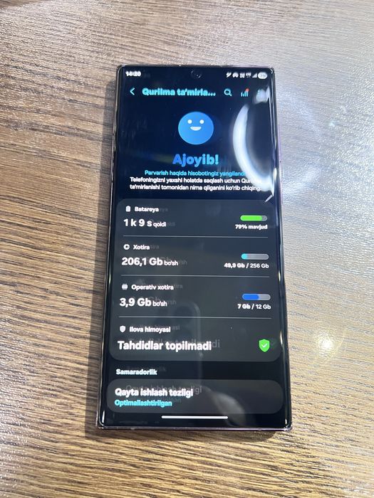 Samsung S22 ultra 12/256 Holati ideal