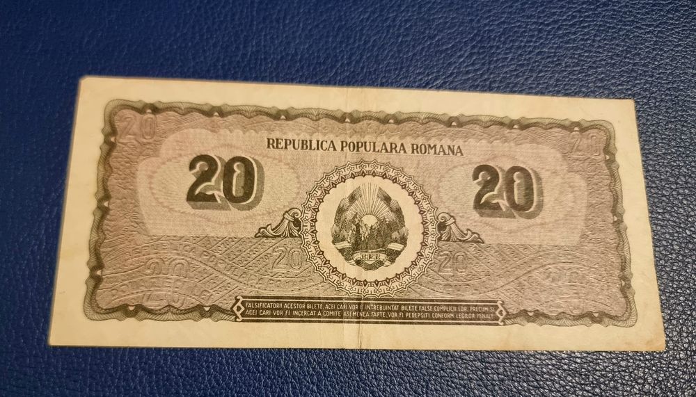 Bancnota 20 lei 1950