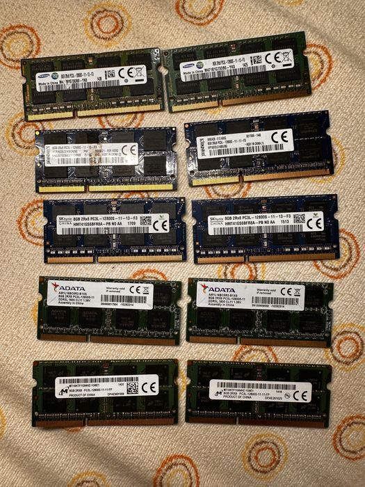 Memorii ram 8gb ddr3L