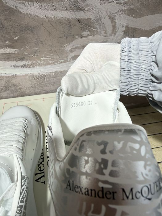 Alexander McQueen White Silver