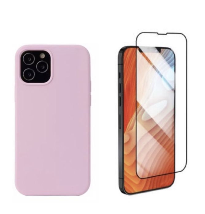 Husa Dust Inside Fin+Folie Sticla Curbata Iphone 13/14/15/PRO/MAX/MINI