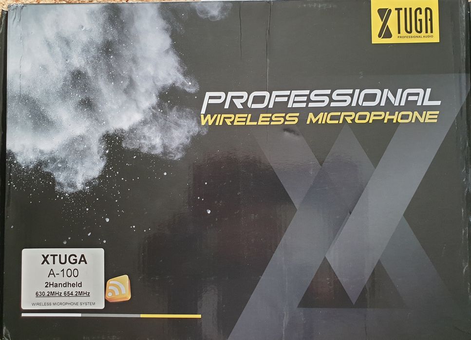 Microfon fără fir karaoke 2 microfoane.   XTUGA audio A-100 (NOU)